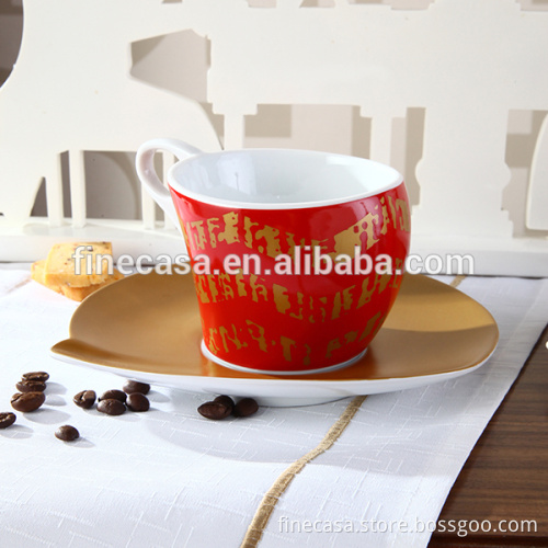 100CC Porcelain Ceramic Tea and Coffee Red Mug Cup